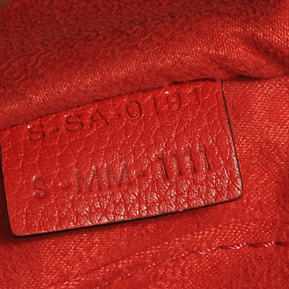 Celine Drummed Leather Nano Luggage Coquelicot 8 of 12