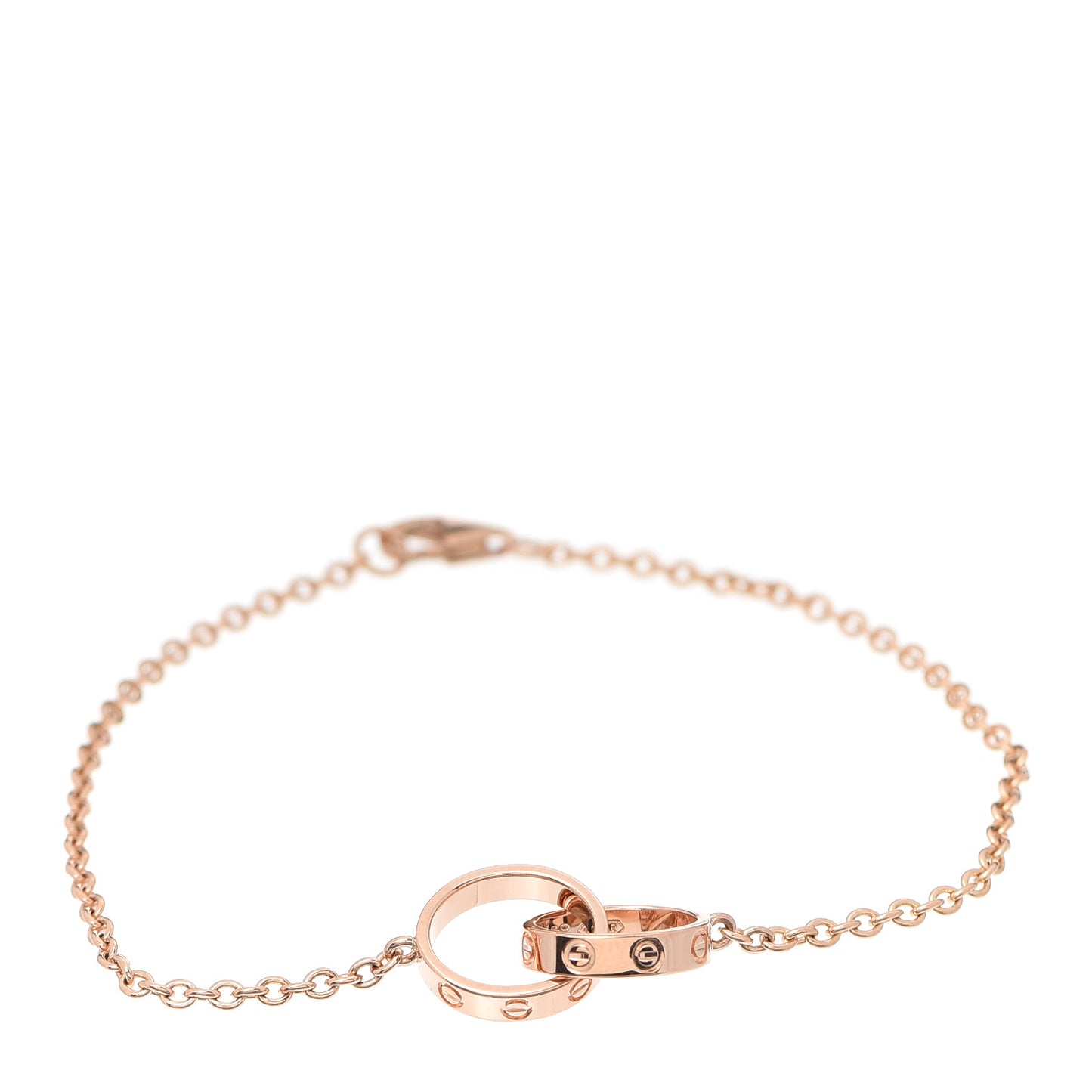 18K Pink Gold Interlocking LOVE Bracelet