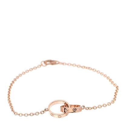 Cartier 18K Pink Gold Interlocking LOVE Bracelet 1 of 6
