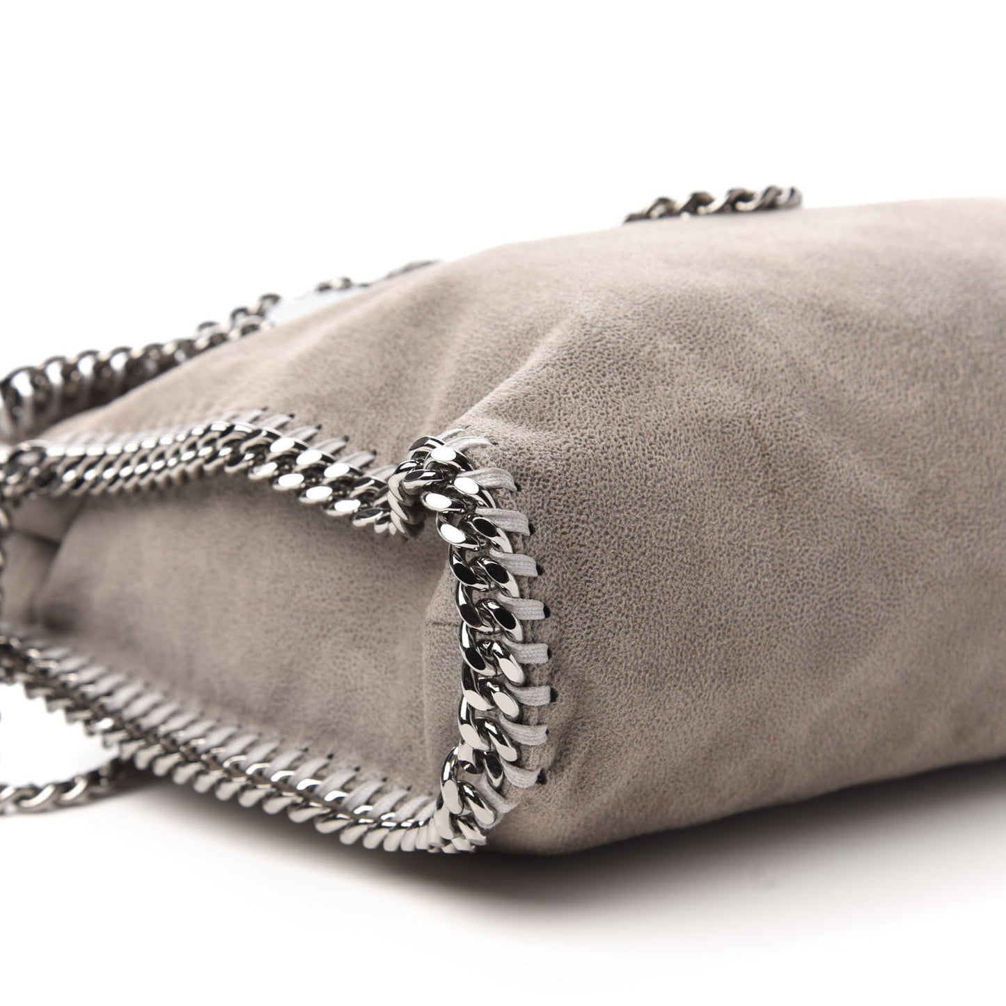 Shaggy Deer Falabella Fold Over Tote Grey