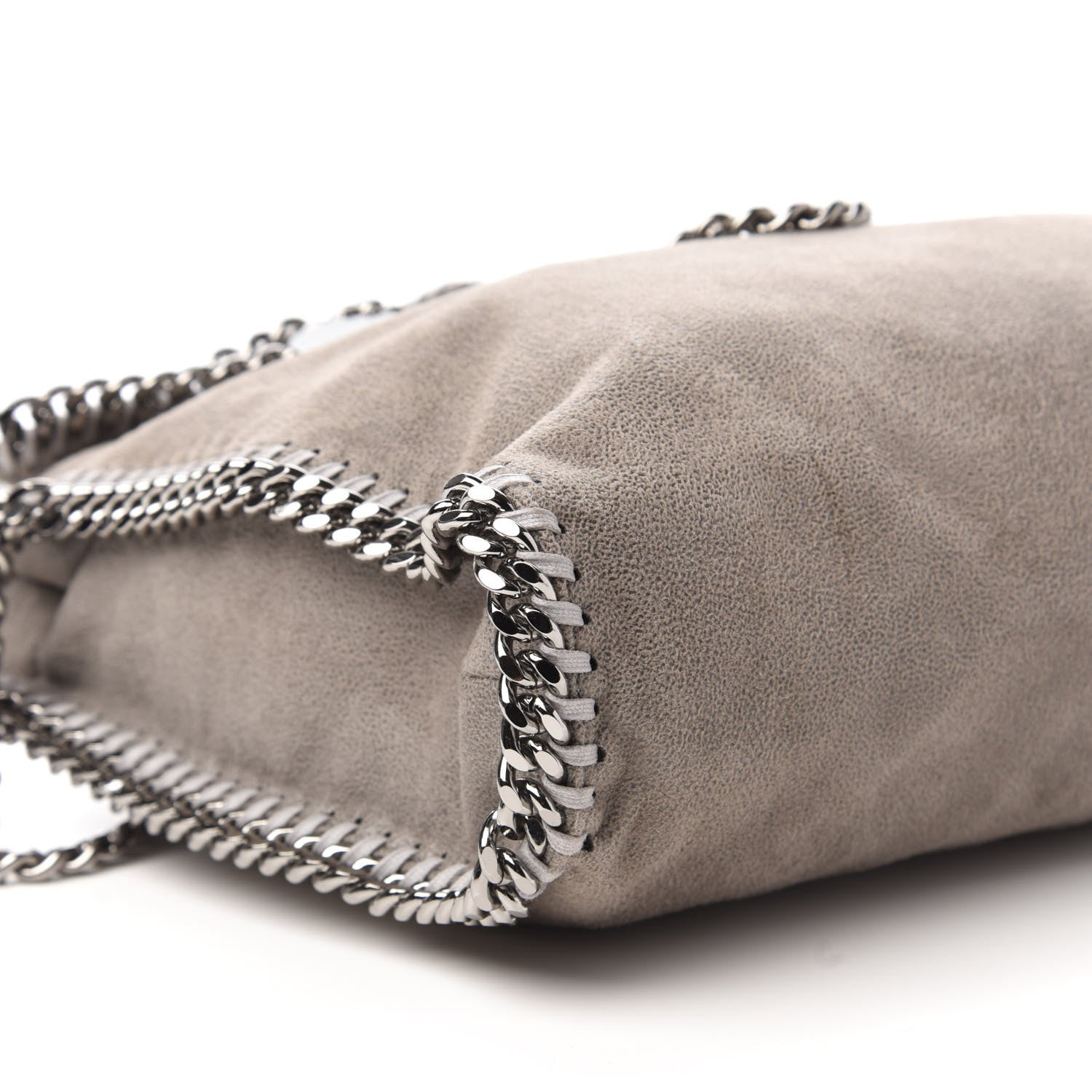Stella McCartney Shaggy Deer Falabella Fold Over Tote Grey 6 of 9