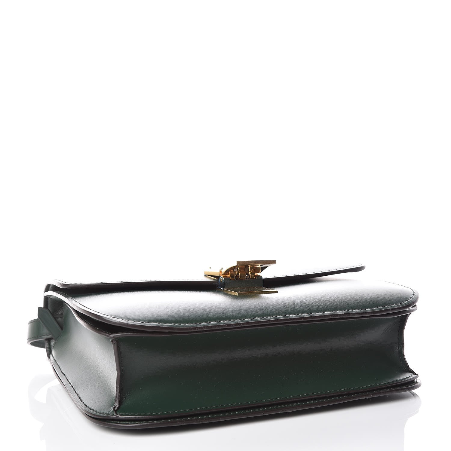 Celine Box Calfskin Medium Classic Box Flap Bag Dark Green 4 of 11