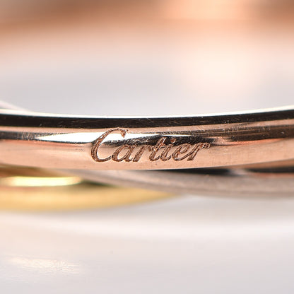 Cartier 18K Pink Yellow White Gold Extra Small Trinity Ring 51 5.75 3 of 7