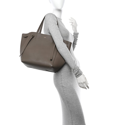 Celine Soft Grained Calfskin Small Belt Cabas Phantom Taupe 2 of 9