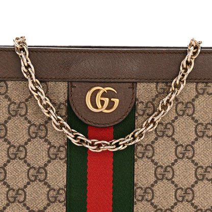 Gucci GG Supreme Monogram Web Small Ophidia Chain Shoulder Bag Brown 8 of 13