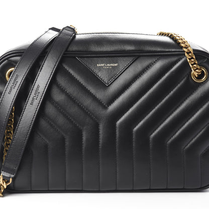 Saint Laurent Calfskin Matelasse Joan Camera Bag Black 7 of 9