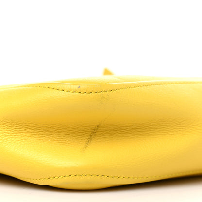 Balenciaga Shiny Day Calfskin Logo XS Triangle Duffle Jaune Black 6 of 12