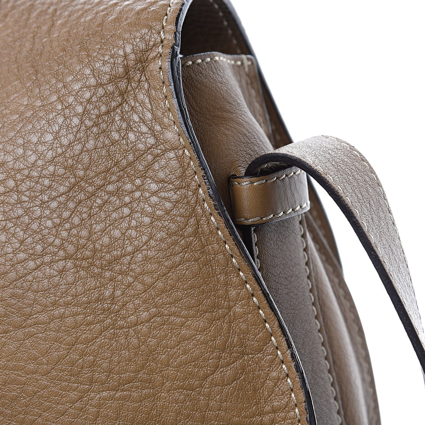 Calfskin Medium Marcie Round Crossbody Bag Nut