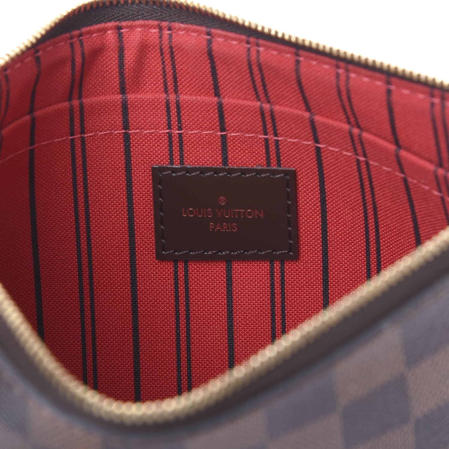 Louis Vuitton Damier Ebene Neverfull MM GM Pochette 7 of 9