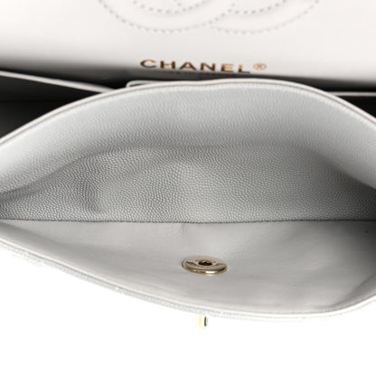 Chanel Caviar Quilted Small Double Flap Grey 6 of 13