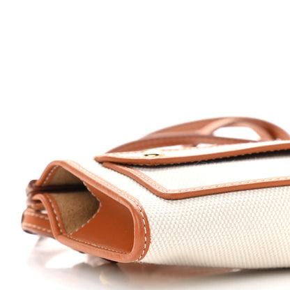 Burberry Canvas Calfskin Pocket Crossbody Bag Tan 7 of 8