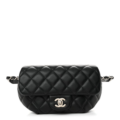 Chanel Calfskin Quilted CC Uniform Flap Belt Bag Black 1 of 11