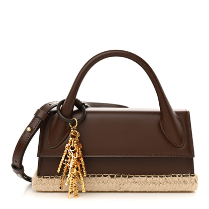 Jacquemus Calfskin Raffia Le Chiquito Long Cordao Brown 1 of 9
