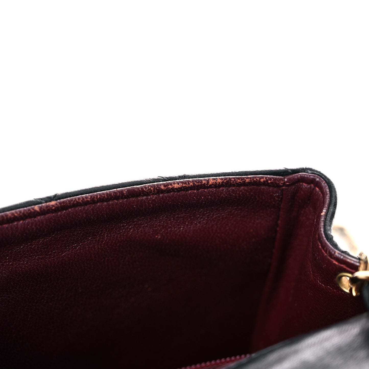 Lambskin Quilted Mini Square Flap Bag Black