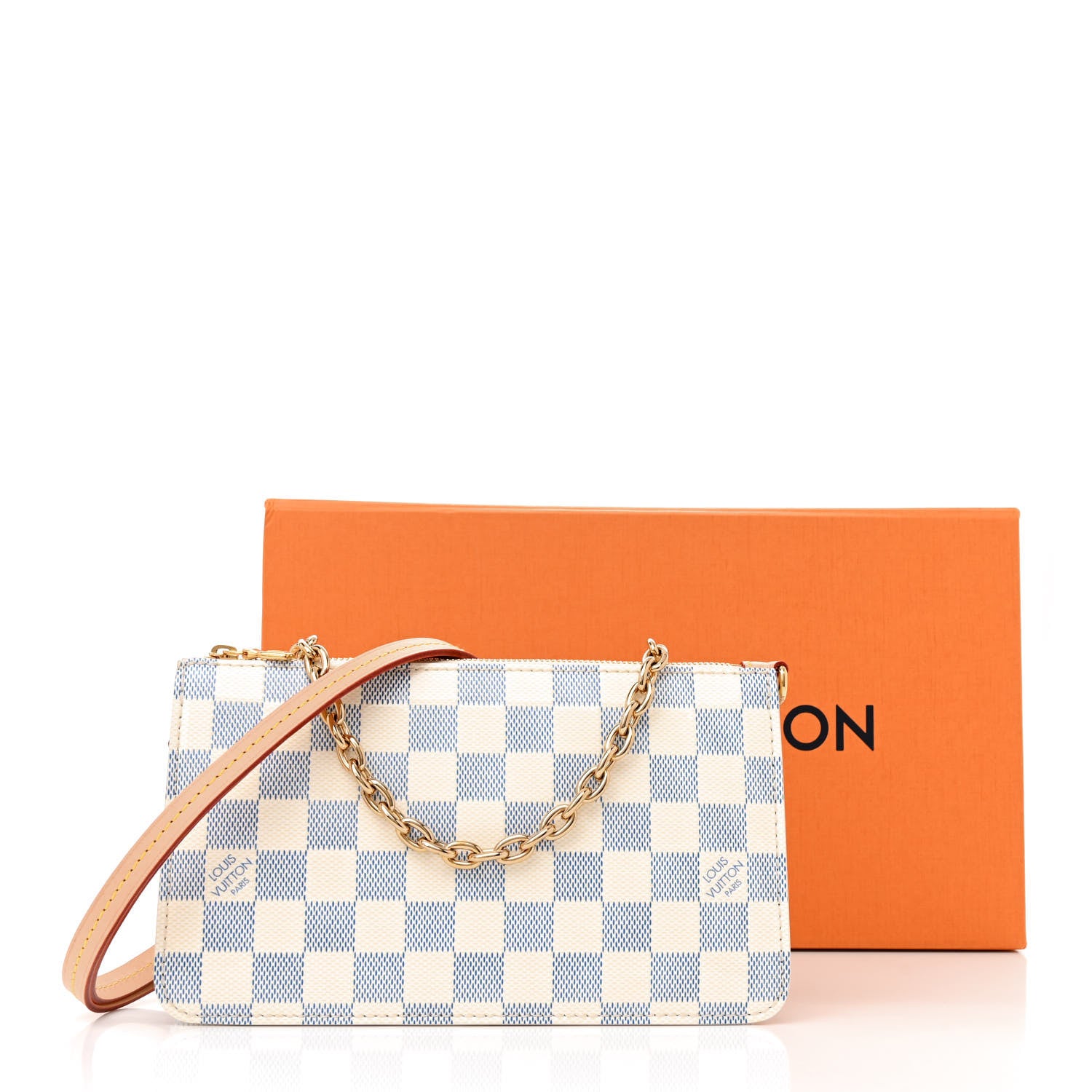 Louis Vuitton Damier Embossed Vernis Lexington Pouch Celeste Blue 11 of 11