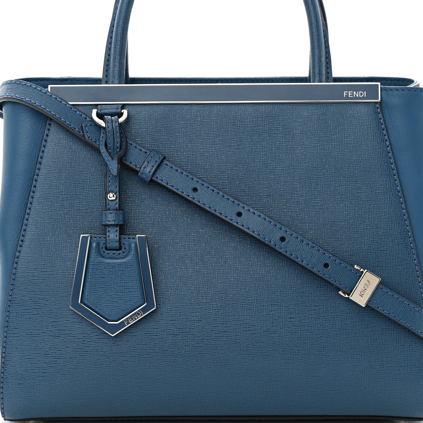 Vitello Elite Petite 2Jours Tote Blue Cobalto