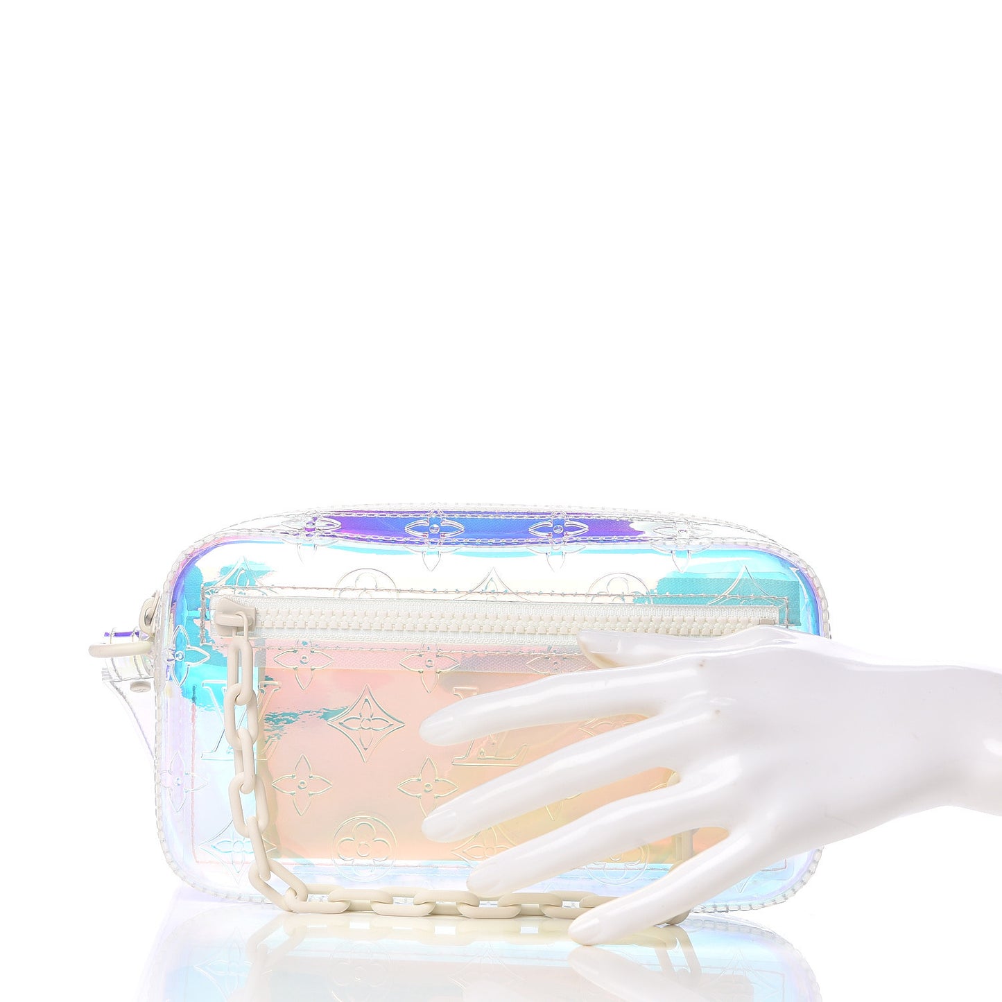 PVC Monogram Pochette Volga Iridescent Prism