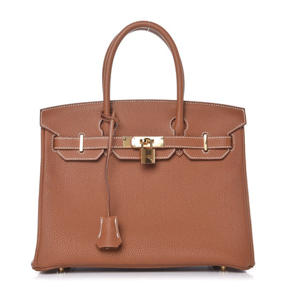 Hermes Togo Birkin 30 Gold 1 of 8