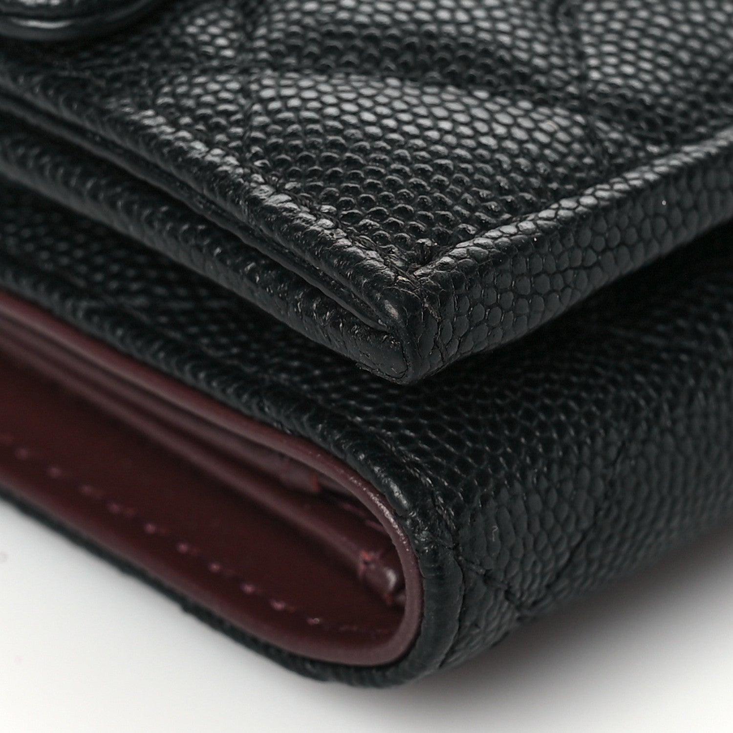 Chanel Caviar Quilted Double Flap Wallet Black 8 of 9