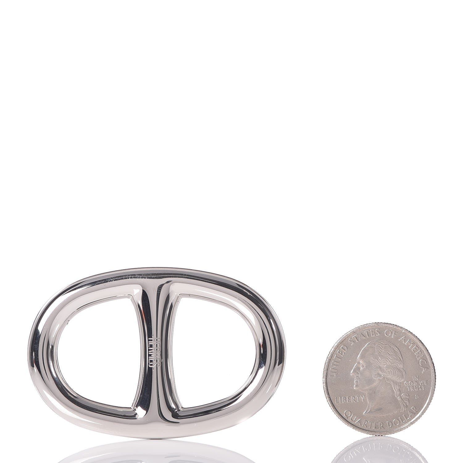 Hermes Palladium Chaine D'Ancre Scarf Ring 2 of 5