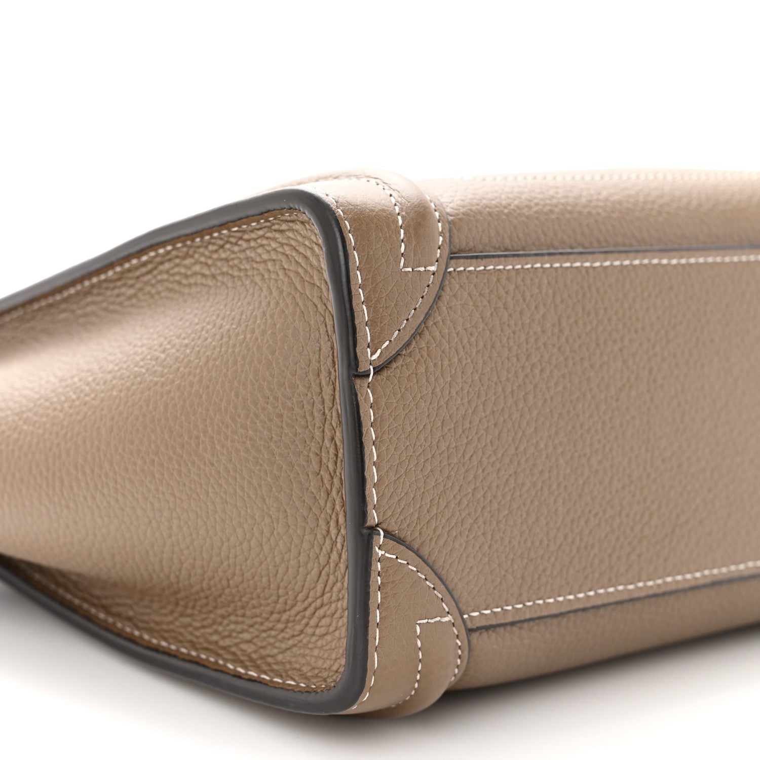 Celine Drummed Calfskin Nano Luggage Souris 10 of 11
