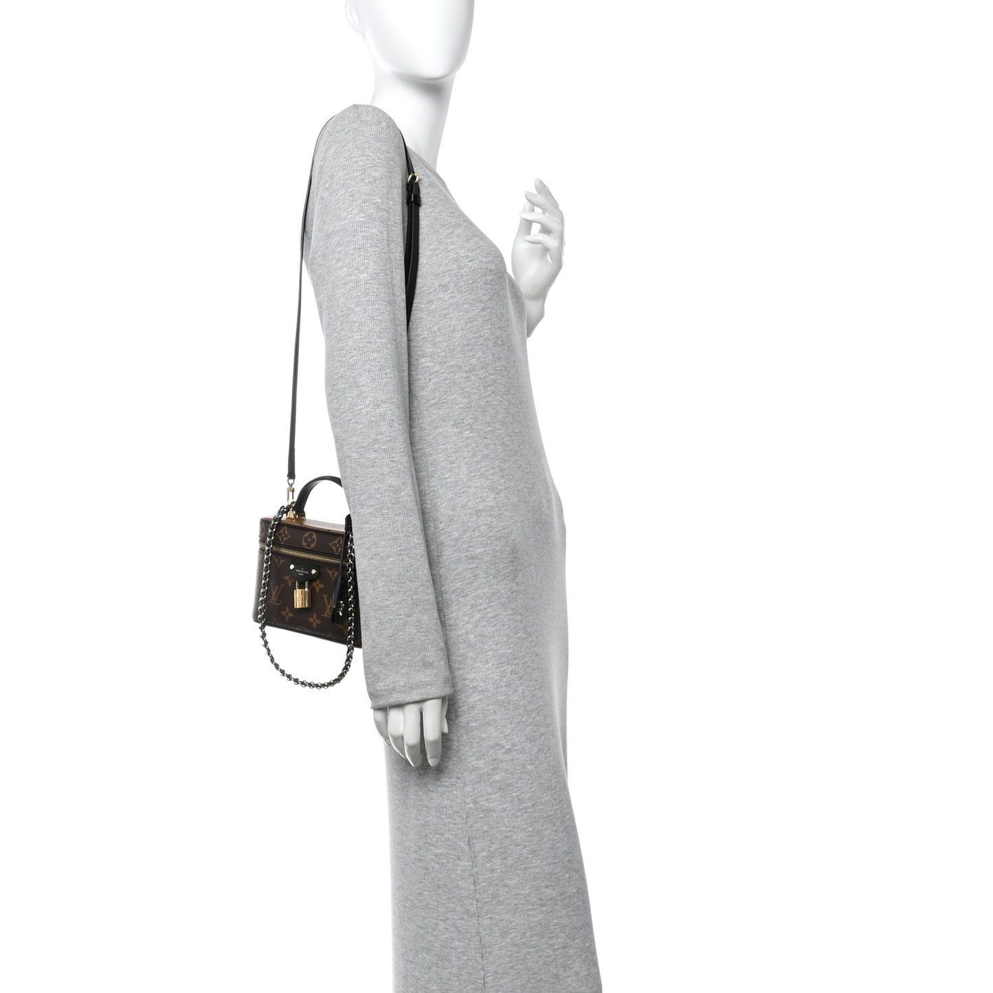 Reverse Monogram Vanity Chain Pouch