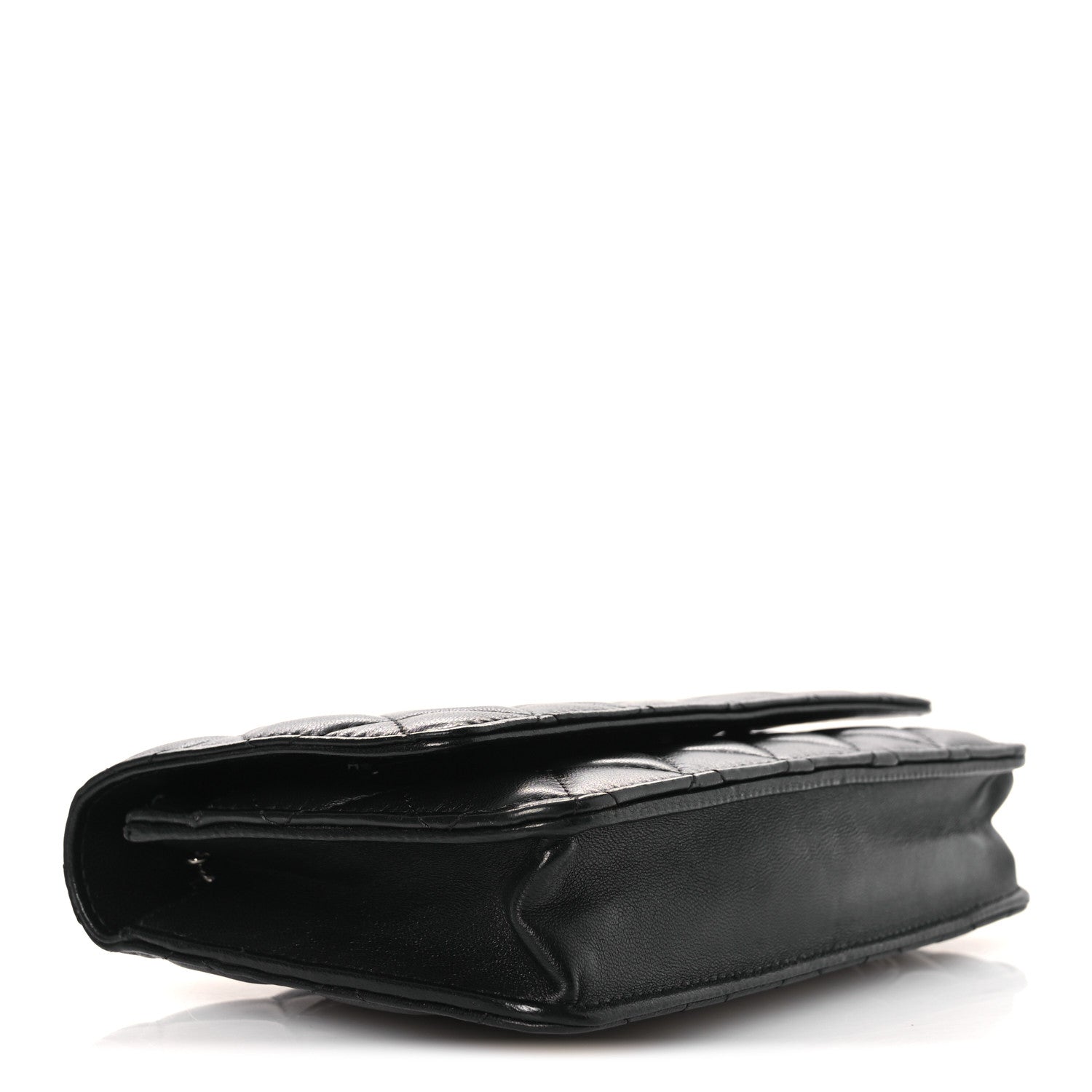 Chanel Lambskin Quilted Wallet On Chain WOC Black 5 of 22