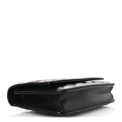 Chanel Lambskin Quilted Wallet On Chain WOC Black 5 of 22