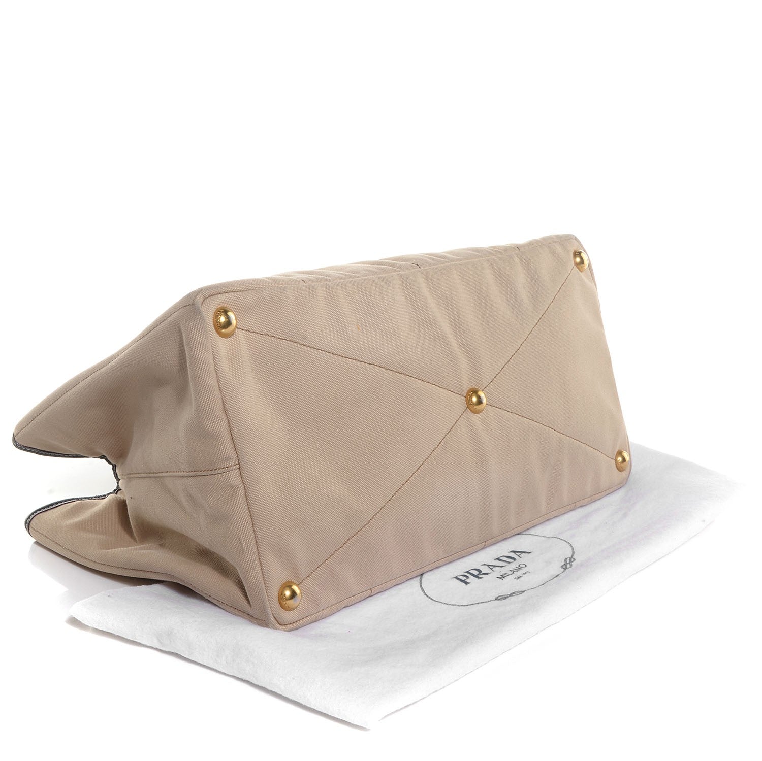 Prada Canapa Saffiano Tote Corda Blue 8 of 19