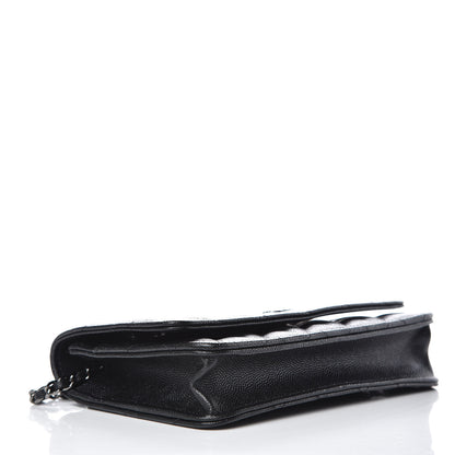 Chanel Caviar Quilted Wallet On Chain WOC Black 4 of 9