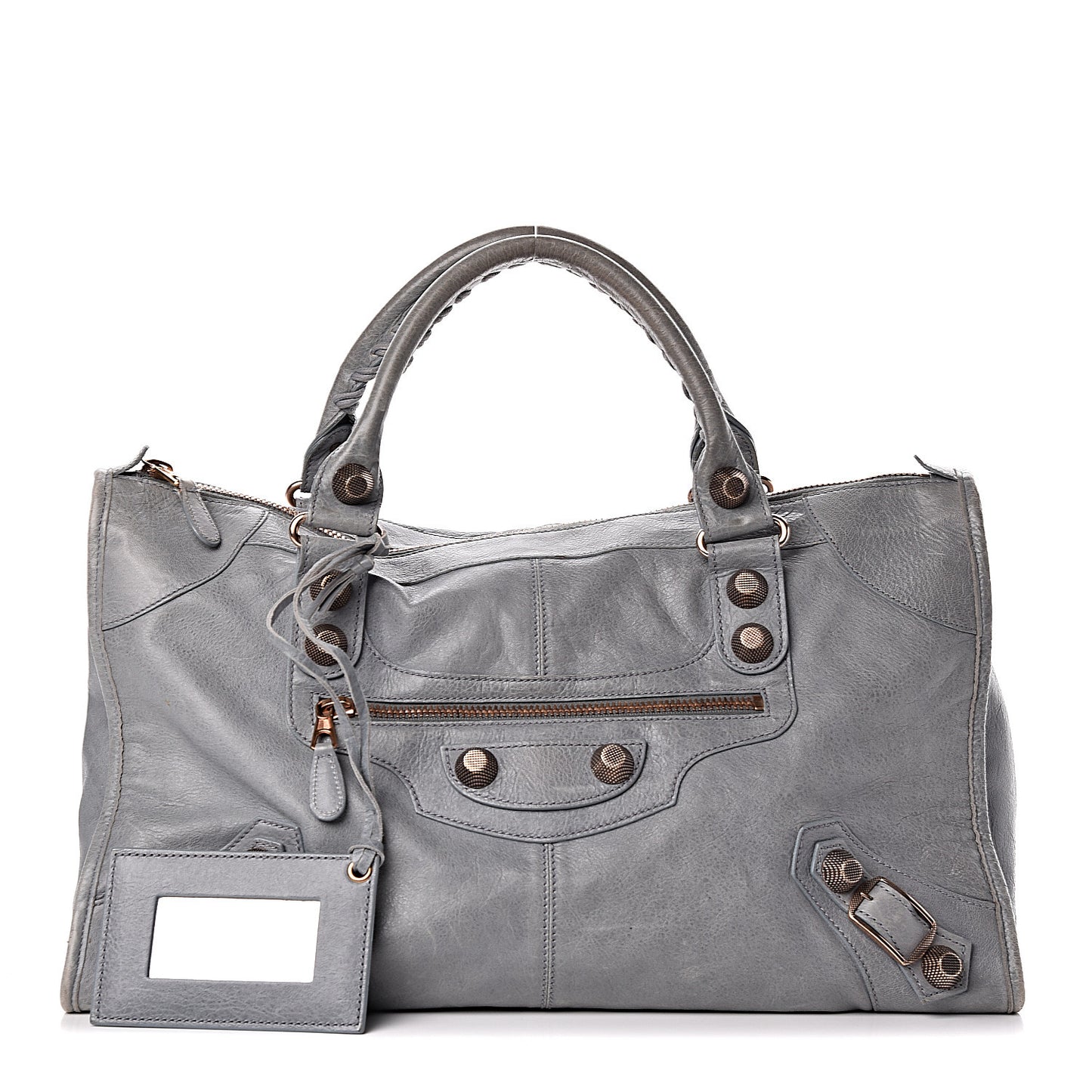Agneau Giant 21 Rose Gold Hardware Work Ardoise