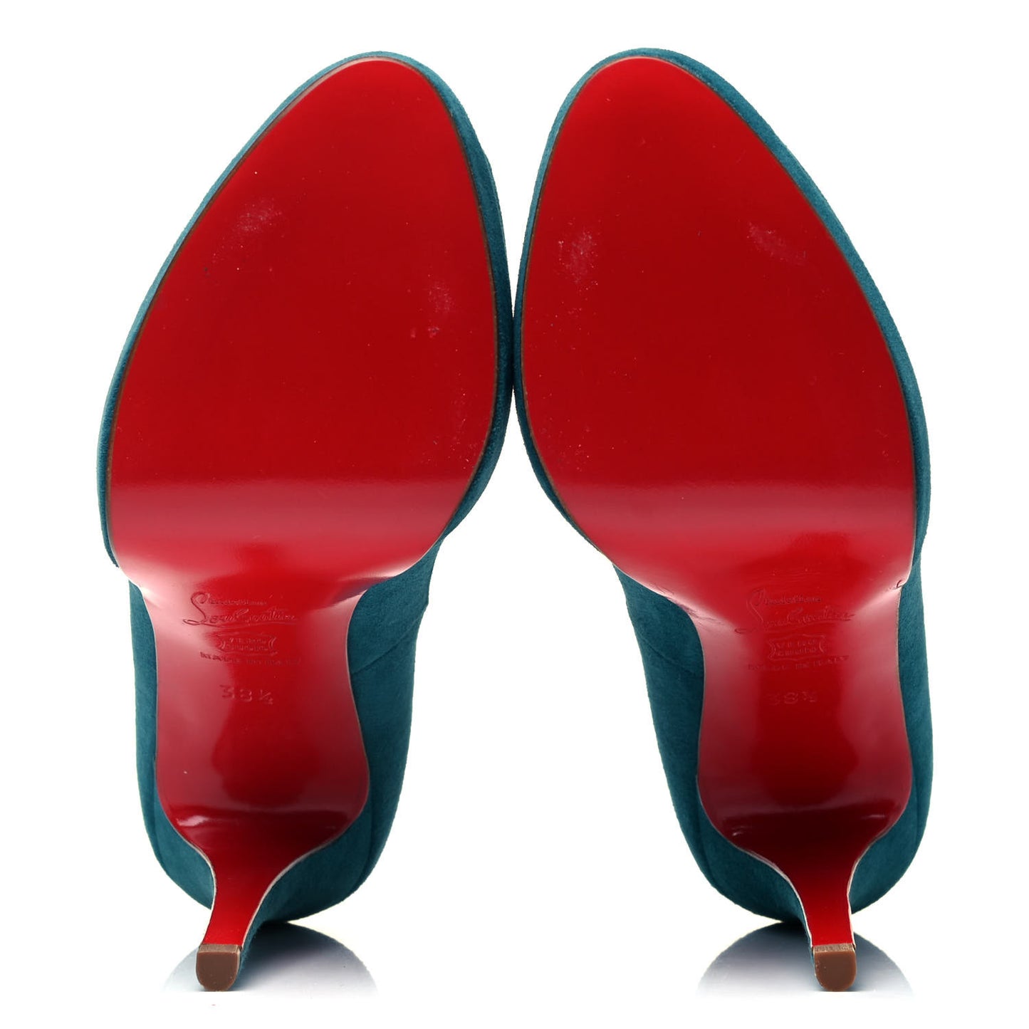 Suede Yoyo Zeppa 120 Pumps 38.5 Peacock