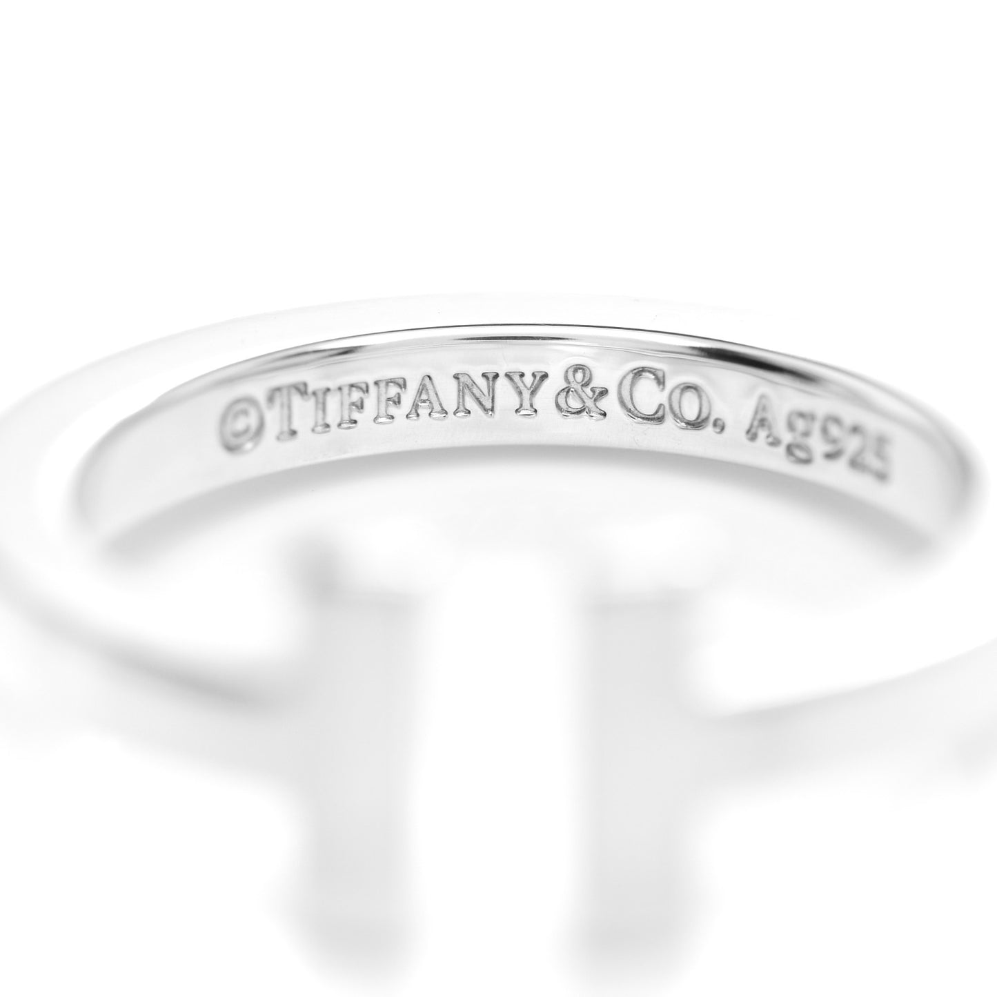 Sterling Silver T Square Ring 53 6.5