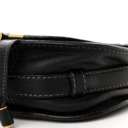 Chloe Grained Calfskin Small Marcie Saddle Bag Black 11 of 11