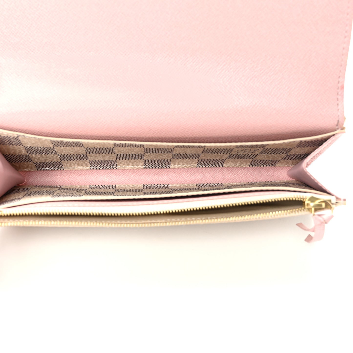 Damier Azur Emilie Wallet Rose Ballerine