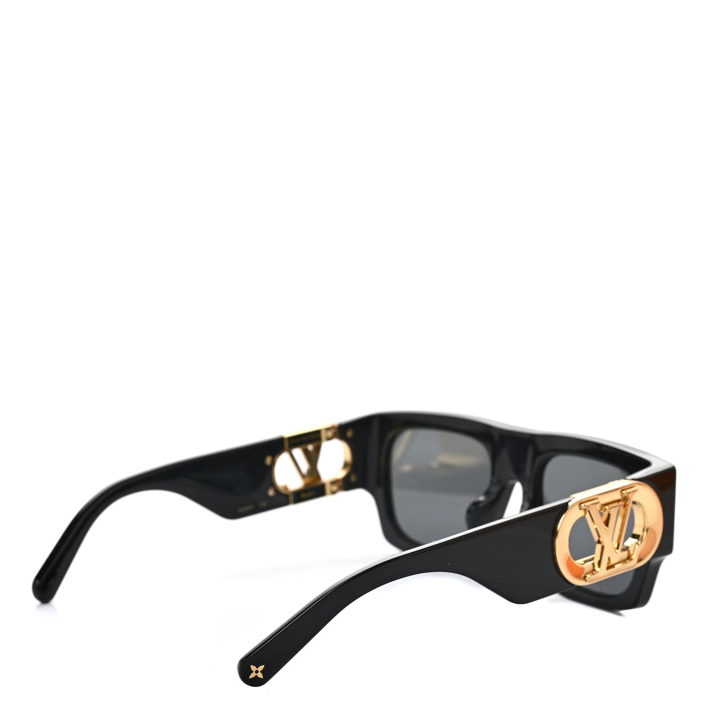 Acetate LV Link Square Sunglasses Z1478E Black