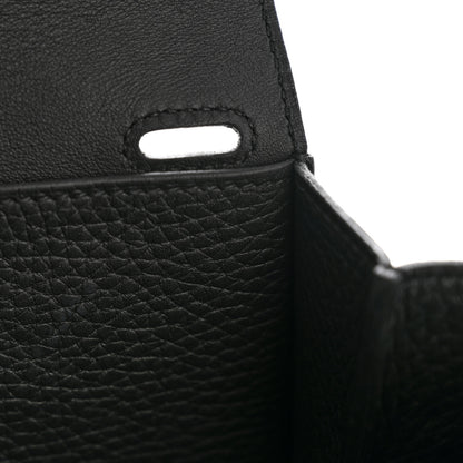 Hermes Taurillon Clemence Halzan 25 Black 11 of 13