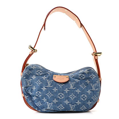 Louis Vuitton Monogram Denim Croissant MM Blue 1 of 10