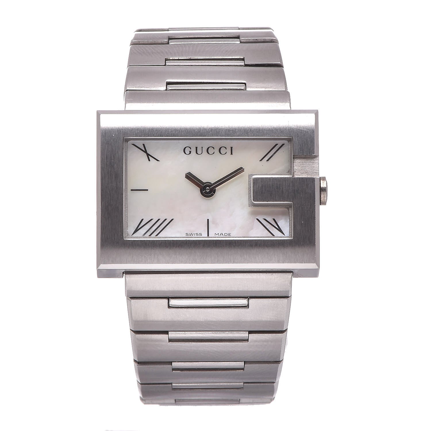 Gucci Stainless Steel Mother of Pearl 31mm 100L Quartz Watch 1 of 7