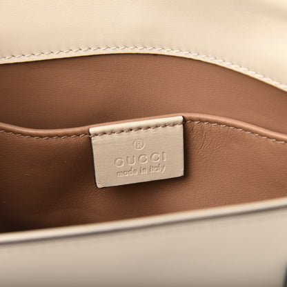 Gucci Nappa Pearl Studded Mini Queen Margaret Broadway Shoulder Bag Mystic White 7 of 13