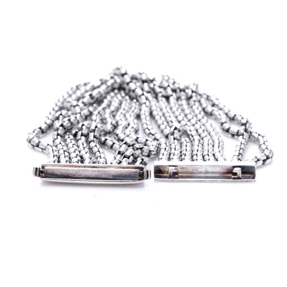 David Yurman Sterling Silver Eight-Row Box Chain Bracelet 5 of 6
