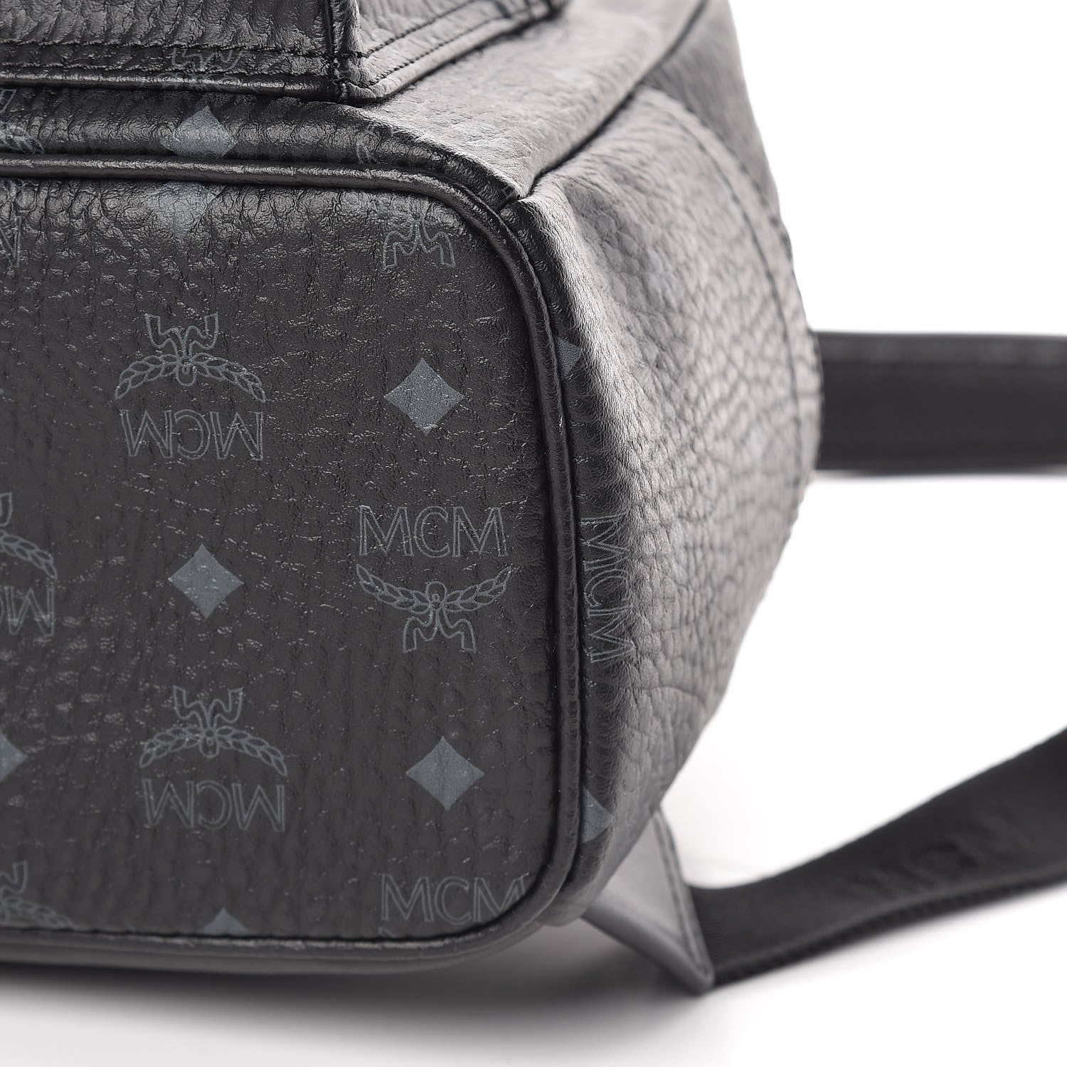 MCM Visetos Small Stark Backpack Black 10 of 10