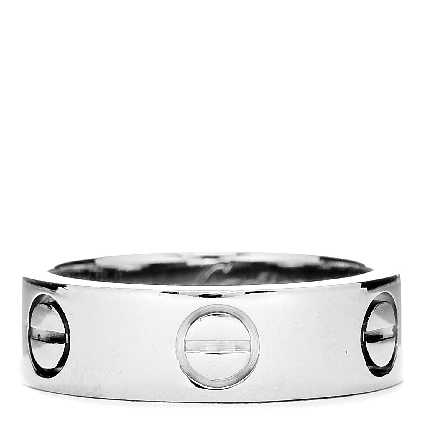 18K White Gold 5.5mm LOVE Ring 49 4.75