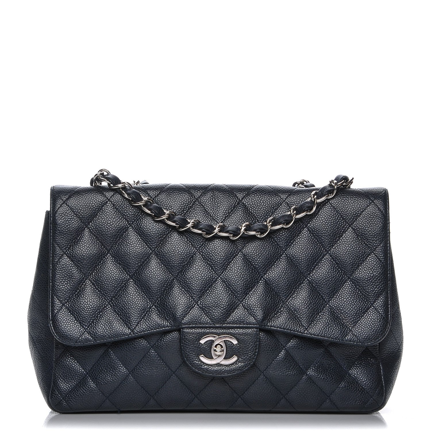 Chanel Caviar Quilted Jumbo Single Flap Black 1 of 11