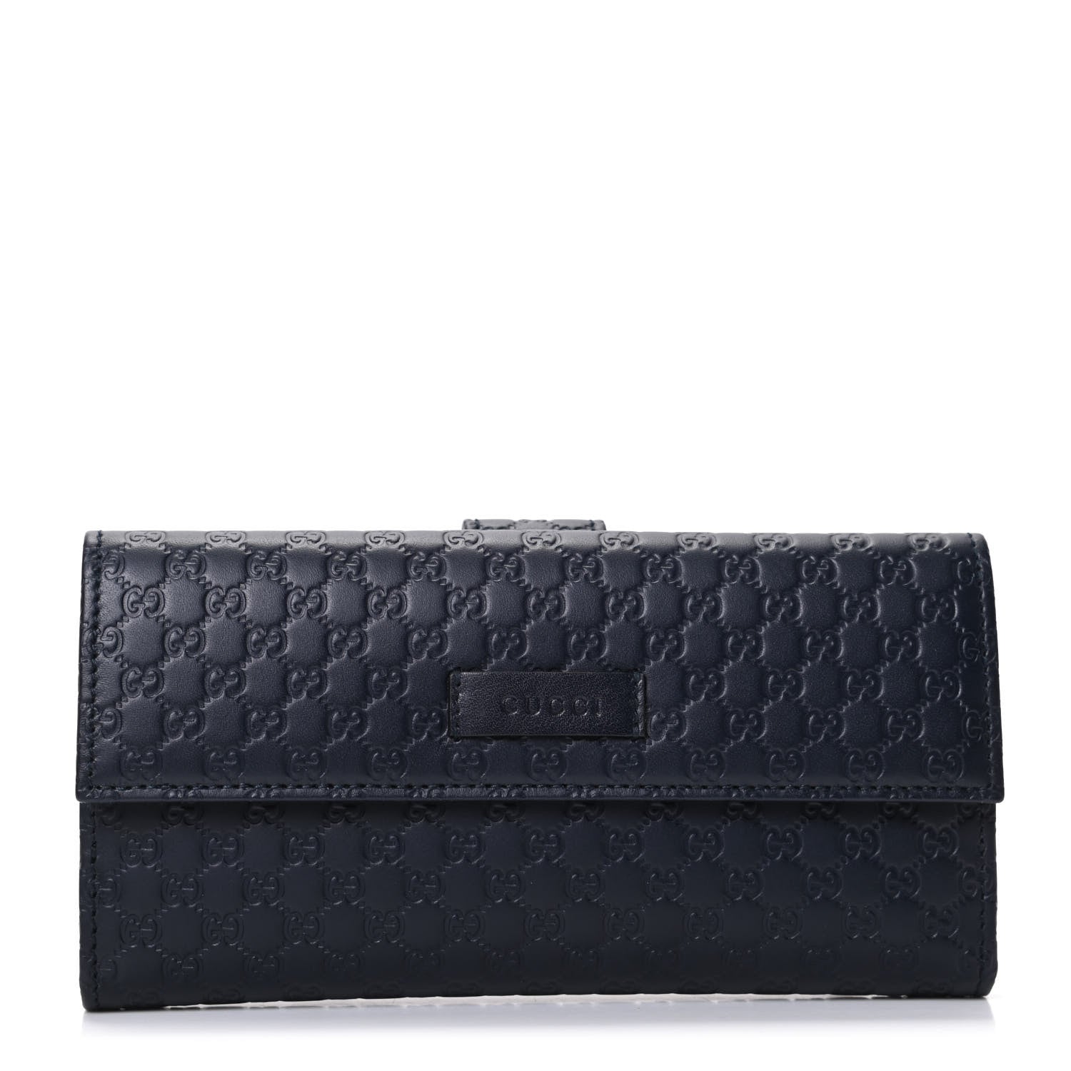 Gucci Microguccissima Continental Flap Wallet Navy 1 of 9
