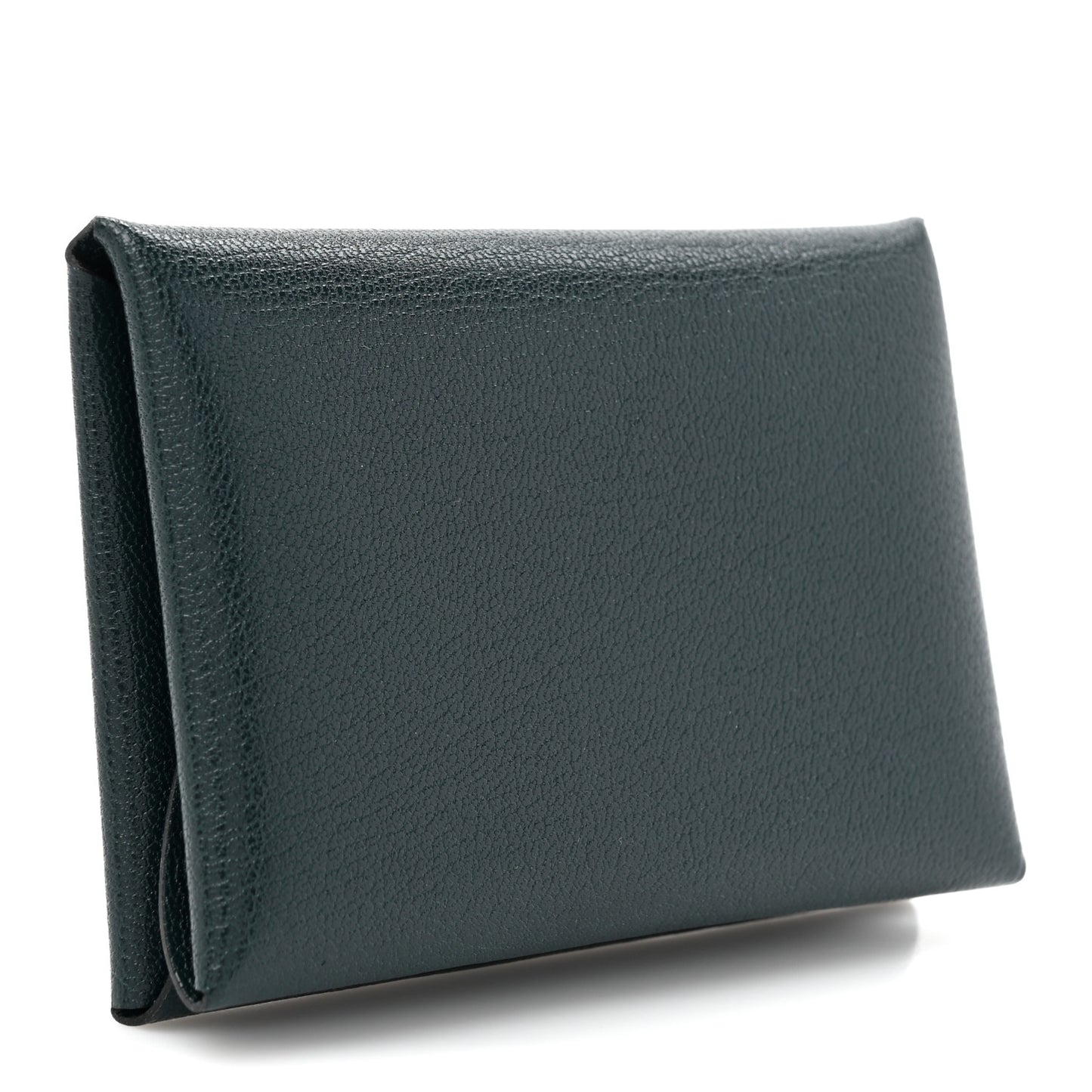 Chevre Mysore Duo Calvi Card Case Bleu Abysse