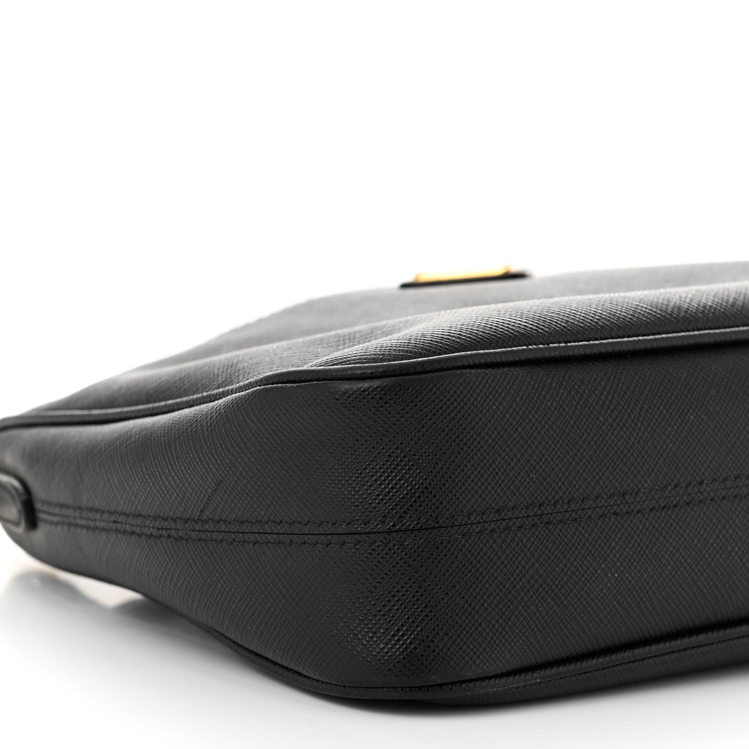 Prada Saffiano Lux Re-Edition 2005 Shoulder Bag Black 10 of 12