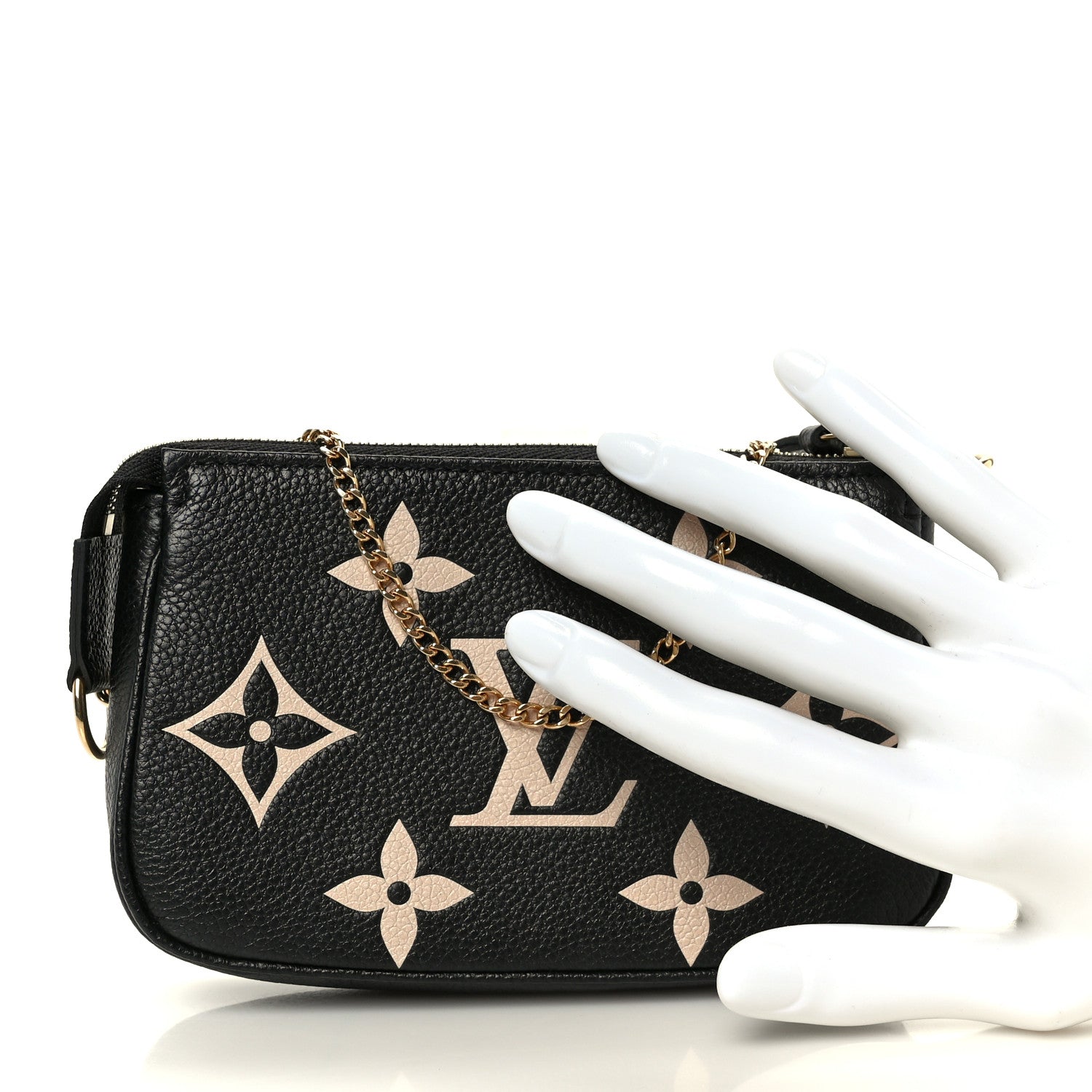 Louis Vuitton Empreinte Monogram Giant Mini Pochette Accessories Black 2 of 7