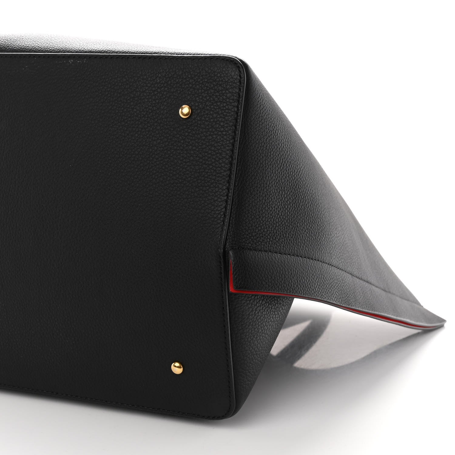 Valentino Garavani Grainy Calfskin Large VLogo Escape Shopper Black 9 of 10