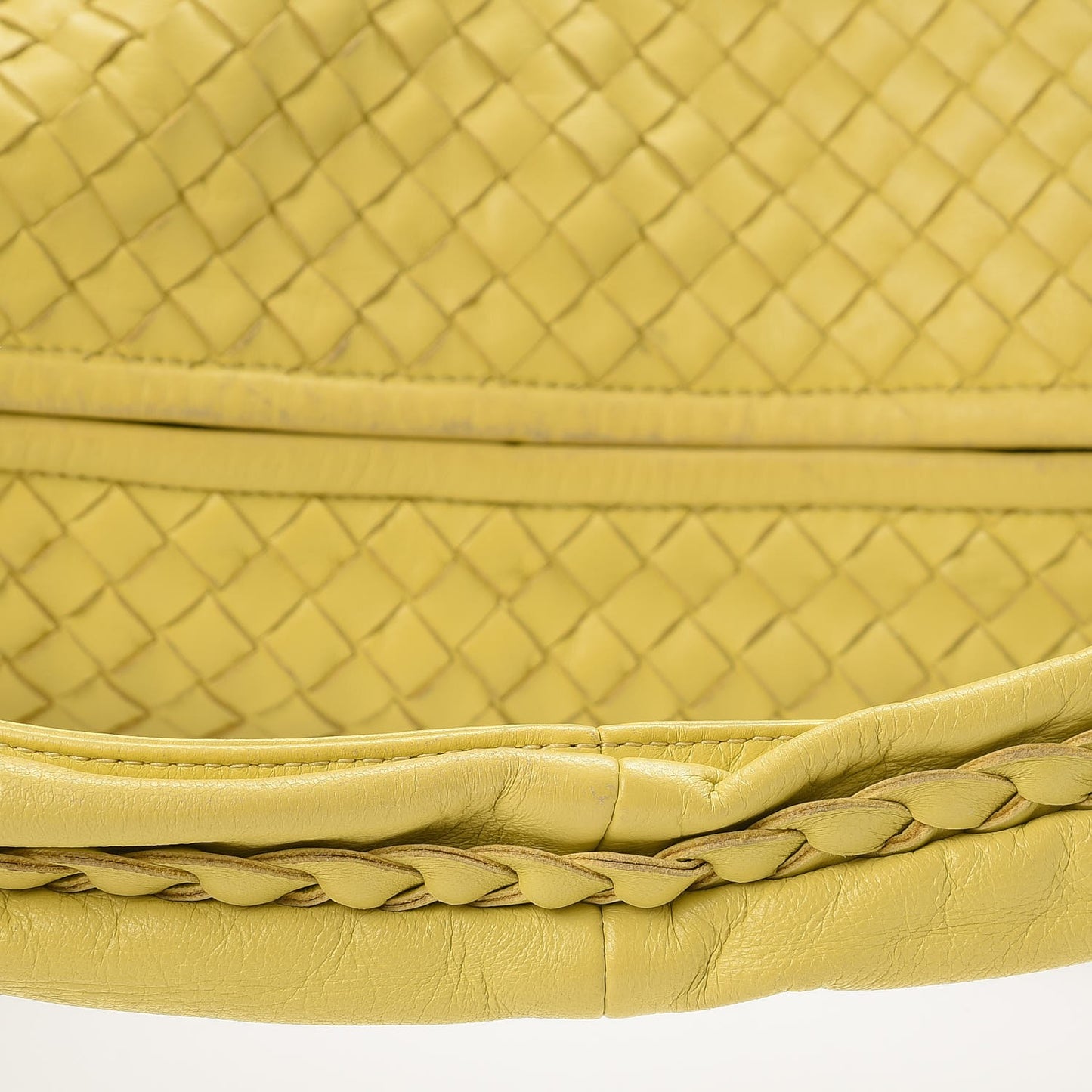 Nappa Intrecciato Maxi Veneta Hobo Yellow